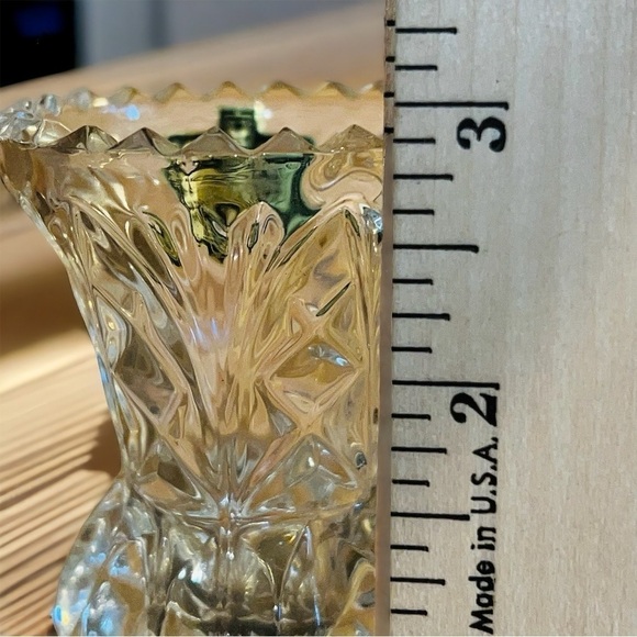 Kristal Zajecar Yugoslavian PbO 24% Lead Crystal Vase / Toothpick Holder - Picture 3 of 4
